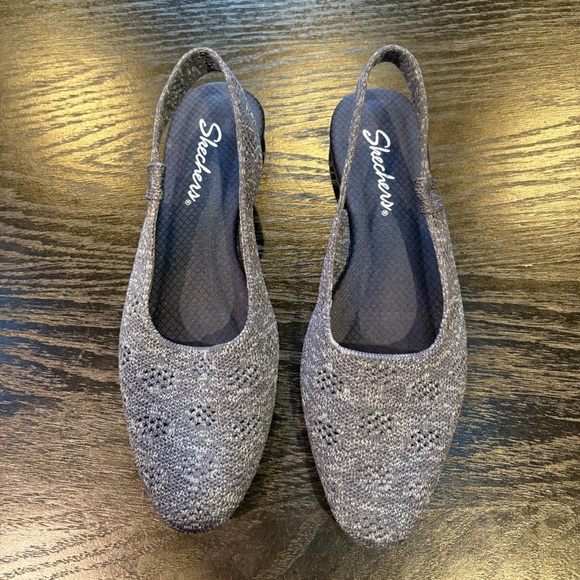 Sketchers Women’s Cleo Snip Sweet Time Sling Back Flat Size 8 Blue - Picture 6 of 10